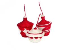 KAZI Fair Trade Fiery Red Ikonji Ornament Set