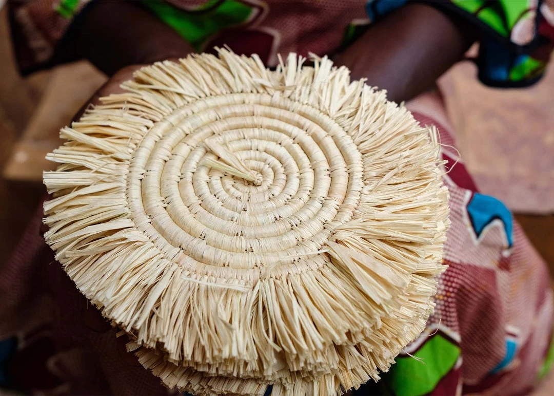 KAZI Office Accessories Fringed Natural Drink Oversized Coaster Set 6 KAZI Office Accessories Fringed Natural Drink Oversized Coaster Set