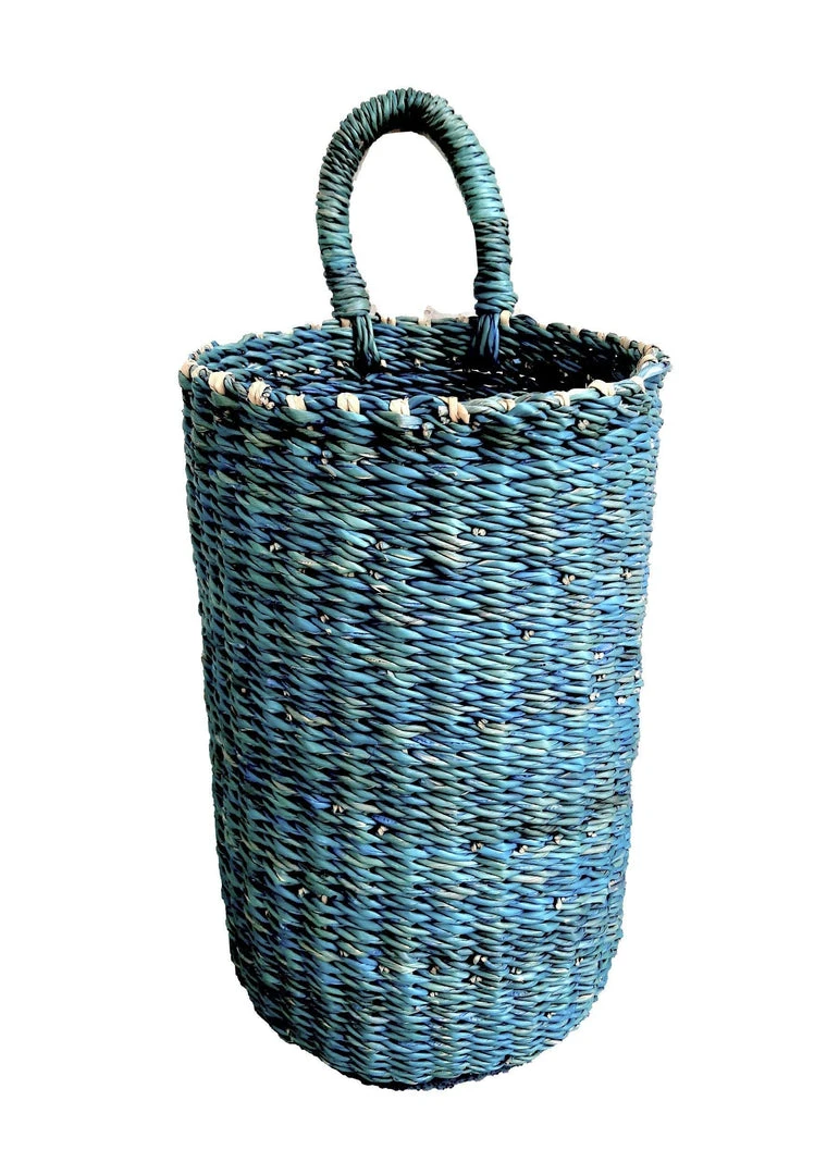 KAZI Gray Blue Hanging Basket Home Goods 3 KAZI Gray Blue Hanging Basket Home Goods