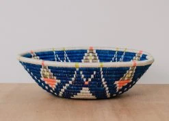 KAZI Jumbo Lake + Peach Pink Intore Wall Bowl Home Goods