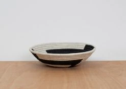 KAZI Large Black + White Geo Bowl Home Goods