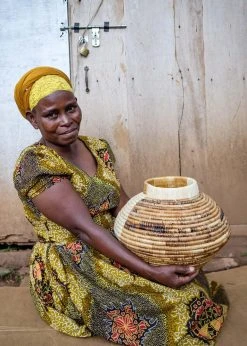 KAZI Home Goods Large Half Banana Vase