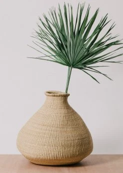 KAZI Home Goods Large Natural Grass Bud Vase