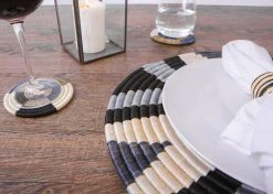 KAZI Light Taupe Jua Coasters