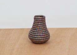 KAZI Metallic Prism Tiny Bulb Vase