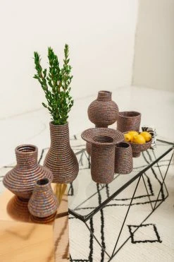 KAZI Metallic Prism Tiny Bulb Vase