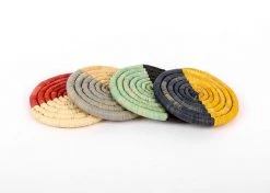 KAZI Mod Raffia Coaster Set Home Goods