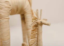 KAZI Fair Trade Natural Raffia Giraffe Ornament 10 KAZI Fair Trade Natural Raffia Giraffe Ornament