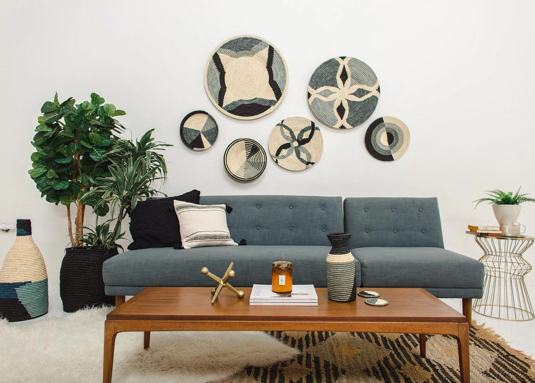 KAZI Home Goods Nea Opal Gray Wall Plate I 5 KAZI Home Goods Nea Opal Gray Wall Plate I