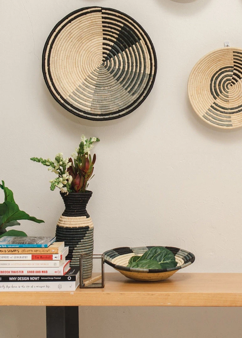 KAZI Opal Gray Color Blocked Vase Home Goods 4 KAZI Opal Gray Color Blocked Vase Home Goods