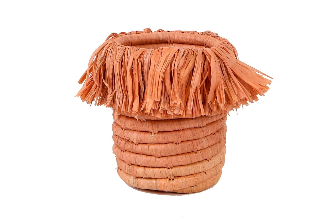 KAZI Peach Fringed Brush Cup 3 KAZI Peach Fringed Brush Cup