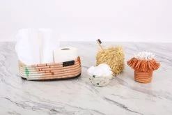 KAZI Peach Fringed Brush Cup