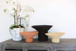 KAZI Peach Pedestal Bowl I