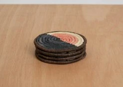 KAZI Home Goods Peach Soleil Coaster Set