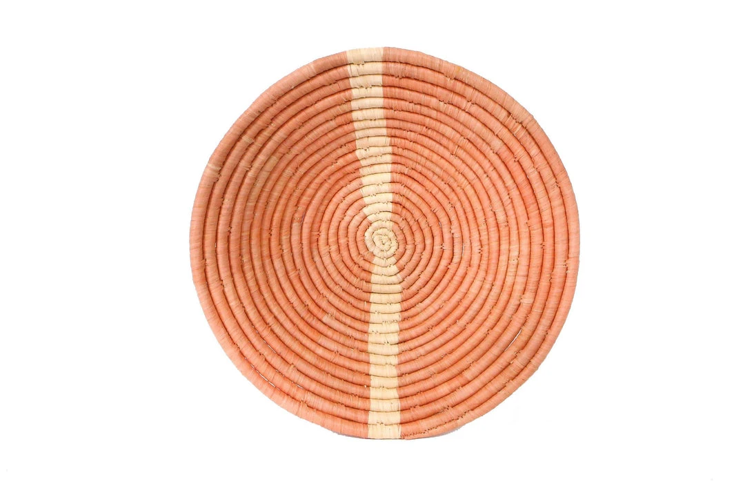 KAZI Peach Striped Large Bowl Home Goods 3 KAZI Peach Striped Large Bowl Home Goods
