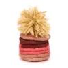 KAZI Fair Trade Pink Pom Pom Basket Ornament