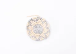 KAZI Silver Metallic Basket Ornament Fair Trade