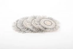KAZI Silver Metallic Geo Fringed Oversized Coaster Set 8 KAZI Silver Metallic Geo Fringed Oversized Coaster Set