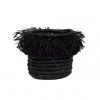 KAZI Small Black Fringed Catch All Home Goods 2 KAZI Small Black Fringed Catch All Home Goods