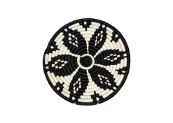 KAZI Small Black + White Ikaze Trivet