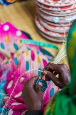 KAZI Small Coral + Clay Fani Trivet