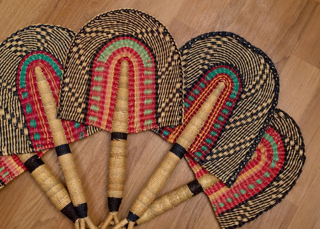 KAZI Home Goods Small Desert Rose Fan 5 KAZI Home Goods Small Desert Rose Fan