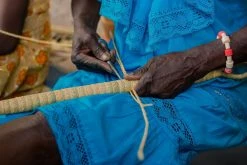 KAZI Home Goods Small Desert Rose Fan 15 KAZI Home Goods Small Desert Rose Fan