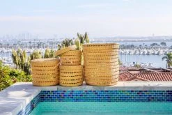 KAZI Small Lidded Lace Grass Box Home Goods