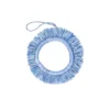KAZI Fair Trade Soft Blue Fringed Hoop Ornament