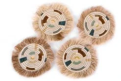 KAZI Soothing Sands Fringed Coasters