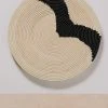 KAZI Striped Black + Natural Raffia Plate II 1 KAZI Striped Black + Natural Raffia Plate II