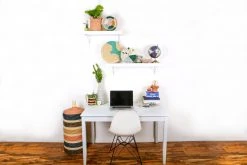 KAZI Striped Metallic Floret Coasters 10 KAZI Striped Metallic Floret Coasters