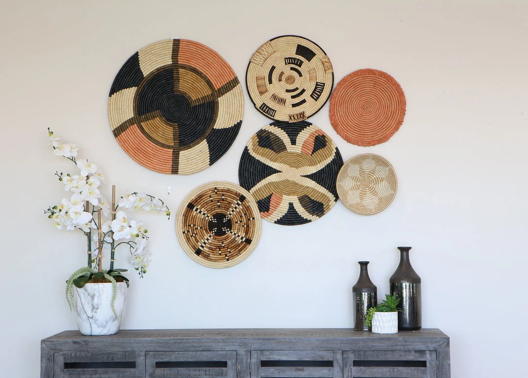 KAZI Tabia Peach Wall Plate II Home Goods 4 KAZI Tabia Peach Wall Plate II Home Goods