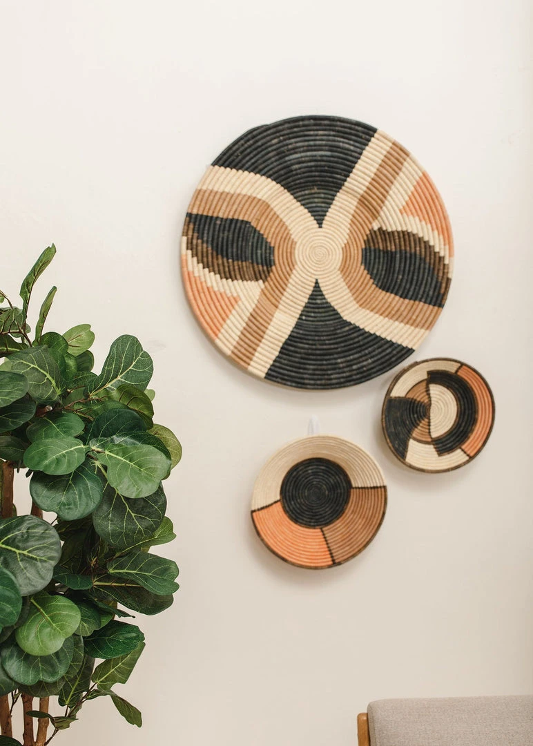 KAZI Home Goods Tabia Peach Wall Plate III 4 KAZI Home Goods Tabia Peach Wall Plate III