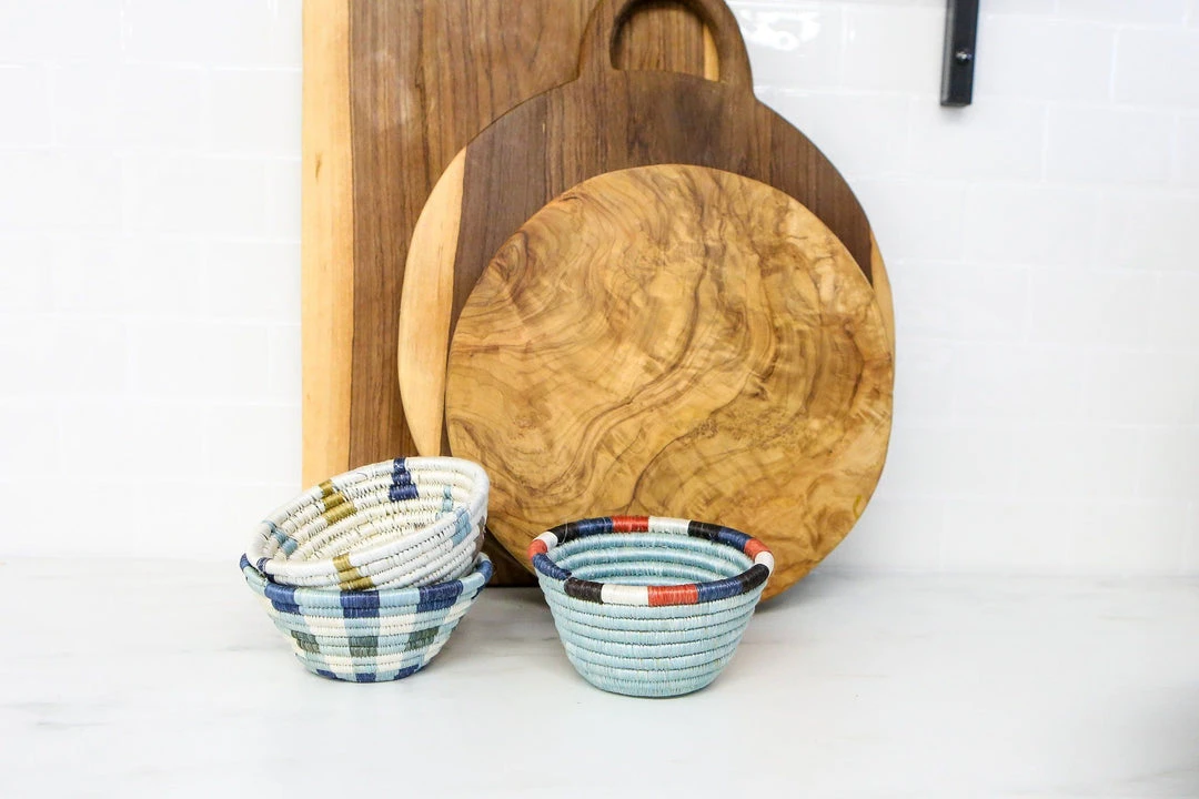 KAZI Tiny Silver Blue Igisozi Catch All Home Goods 5 KAZI Tiny Silver Blue Igisozi Catch All Home Goods