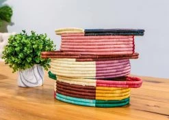 KAZI Vivid Geo Bread Basket Home Goods