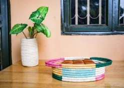 KAZI Vivid Geo Bread Basket Home Goods