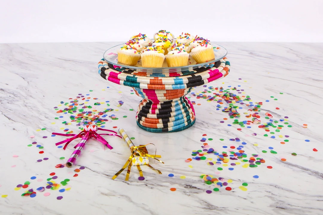 KAZI Vivid Viola Cake Stand Home Goods 4 KAZI Vivid Viola Cake Stand Home Goods