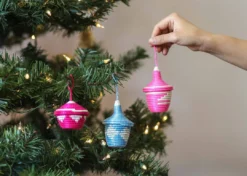 KAZI Fair Trade Vivid Viola Nya Ornament Set