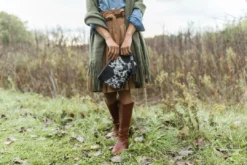 Abby Alley Handcrafted Keely Clutch - Black Cow Hair 10 Abby Alley Handcrafted Keely Clutch - Black Cow Hair