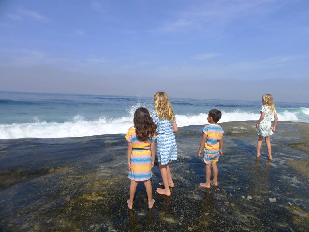 Honey Cake Tiger Kids' Sky's The Limit Short Sleeve Dress 7 Honey Cake Tiger Kids' Sky's The Limit Short Sleeve Dress