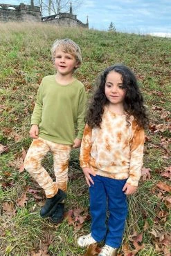 North Of West Kids' Tie Dye Jogger - Amber