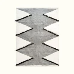 Kiliim Frilled Diamonds Wool Runner / Rug