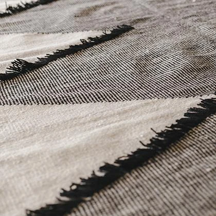 Kiliim Frilled Diamonds Wool Runner / Rug 5 Kiliim Frilled Diamonds Wool Runner / Rug