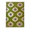 Kiliim Green Medallions Wool Runner / Rug 1 Kiliim Green Medallions Wool Runner / Rug