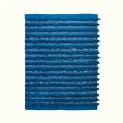 Kiliim Home Goods Navy Fringe Wool Runner/Rug