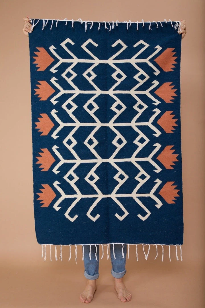 Kiliim Rosetta Wool Runner / Rug 5 Kiliim Rosetta Wool Runner / Rug