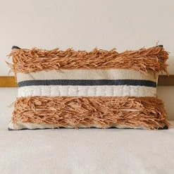 Kiliim Tactile Mix Wool Lumbar Pillow Cover