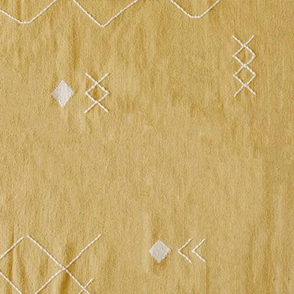 Kiliim Home Goods Yellow Scattered Stitch Wool Rug 5 Kiliim Home Goods Yellow Scattered Stitch Wool Rug