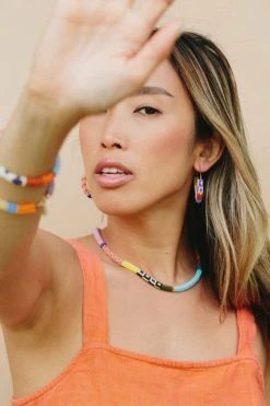 Kisiwa Jewelry Cuerda One Of A Kind Beaded Choker